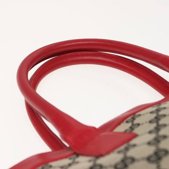 GUCCI GG Canvas Hand Bag Beige Red 002 1119 Auth 79632 - Picture 8 of 16